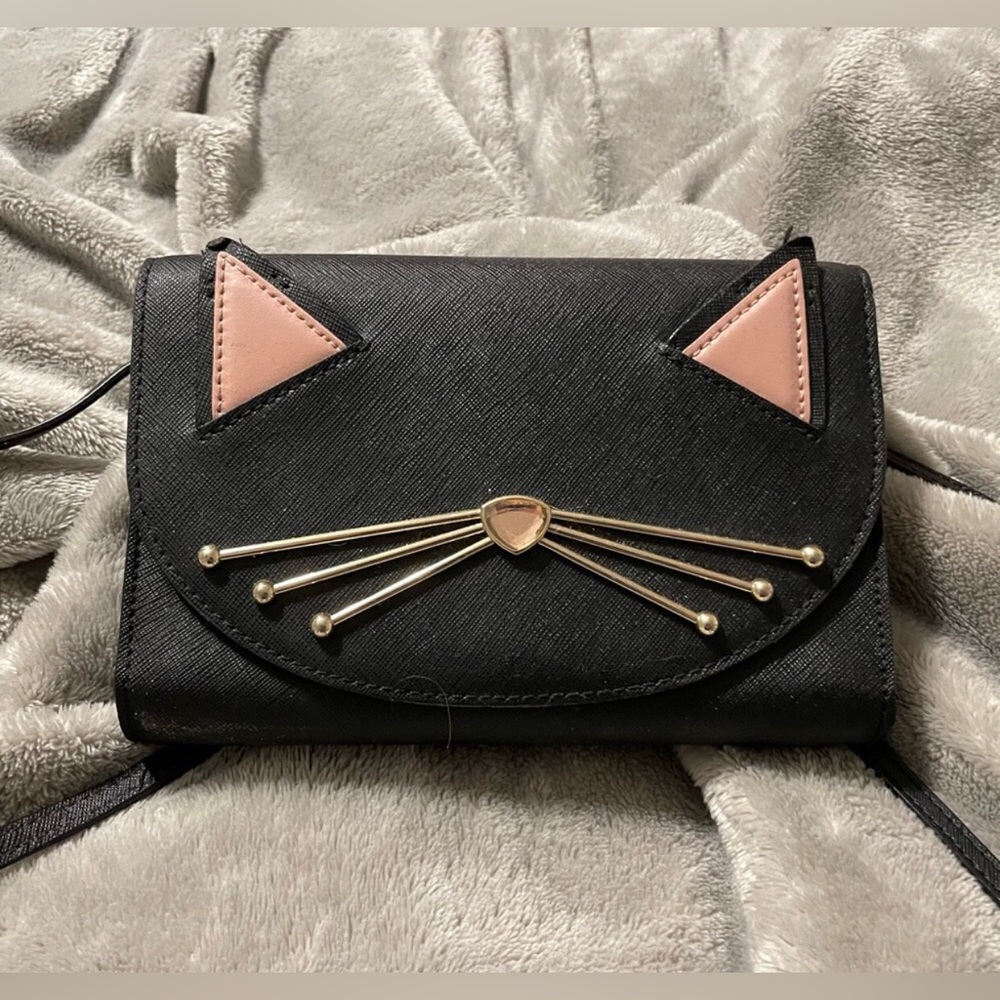 ❤️SOLD❤️ Kate Spade Limited Edition Jazz Things Up Cat Crossbody Bag/Wallet - Picture 9 of 12